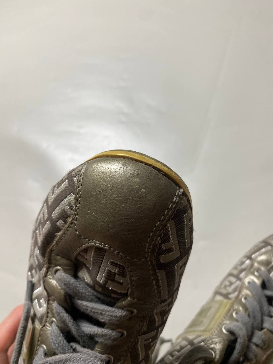 Fendi × Vintage Fendi Zucca Monogram Women Shoes Size US 7 / IT 37 - 7 Thumbnail