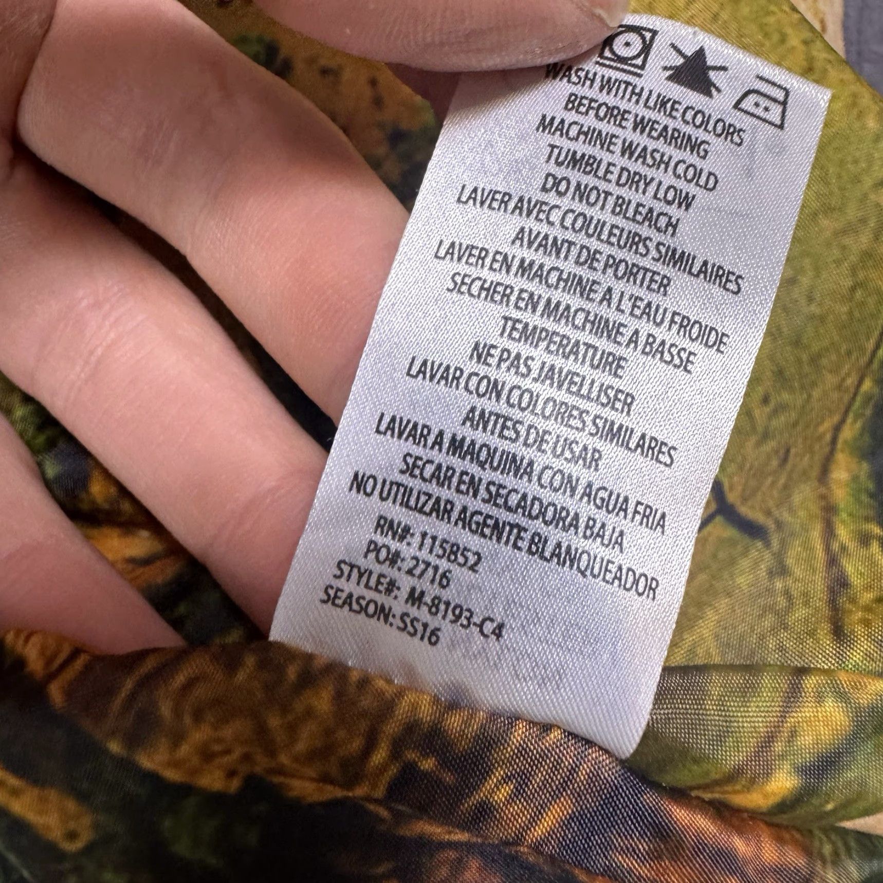 Gramicci Gramicci Jacket Mens M Regular Nylon Full Zip Lined Multicolor Geometric Outdoor 90s Event Hiking Mens Size US M / EU 48-50 / 2 - 5 Thumbnail