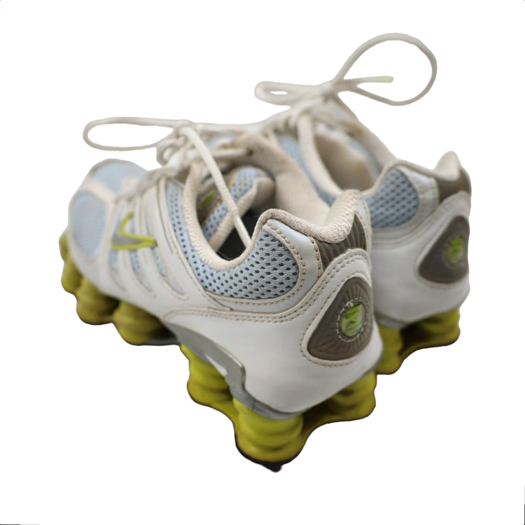 Nike VINTAGE Nike Shox TL 2 Sneaker Womens 6.5 White Yellow Lemon Shox TL 2 Sneakers 90s Mens Womens? Size US 7 / IT 37 - 5 Thumbnail
