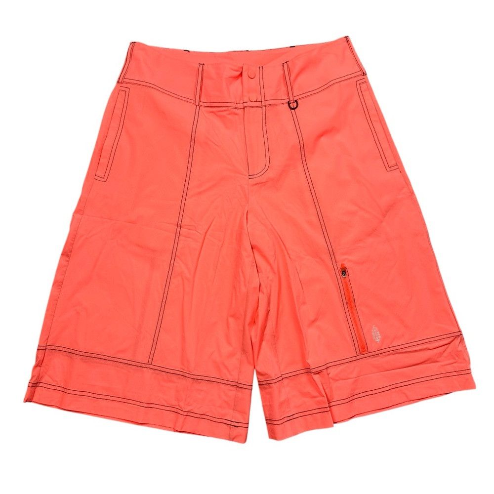 Free People NWT New $98 Free People Movement Neon Coral Shorts Size M Size 32" / US 10 / IT 46 - 3 Thumbnail