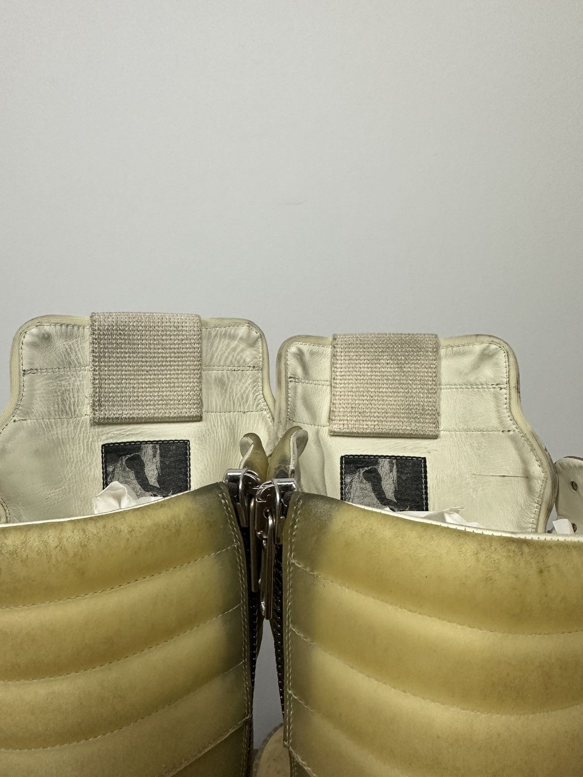 Rick Owens SS23 ‘EDFU’ Apparation Leather Cargobasket Sneaker Size US 10 / EU 43 - 5 Thumbnail