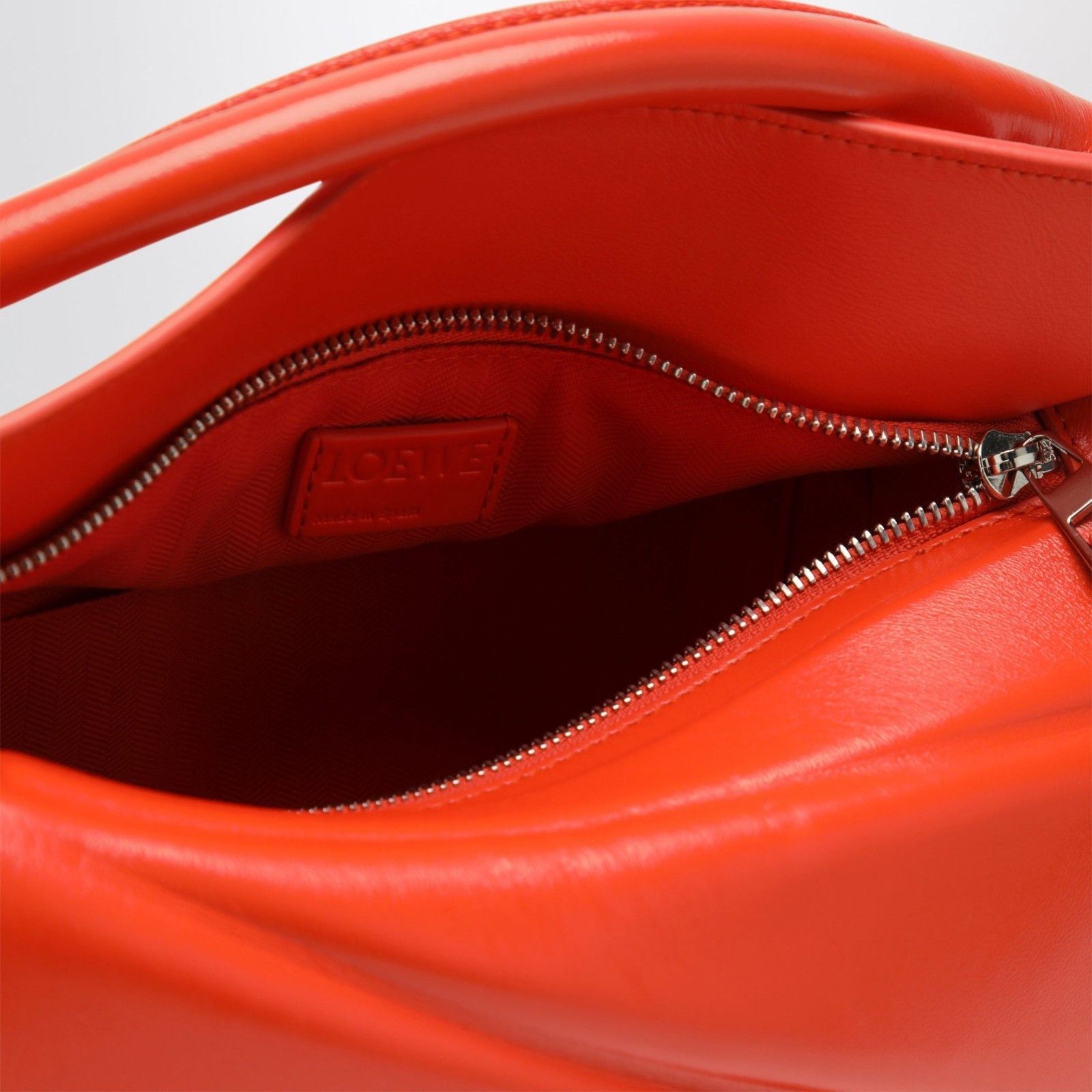 Loewe LOEWE Small Puzzle Edge Vivid Orange Glossy Lambskin Bag New Size ONE SIZE - 4 Thumbnail