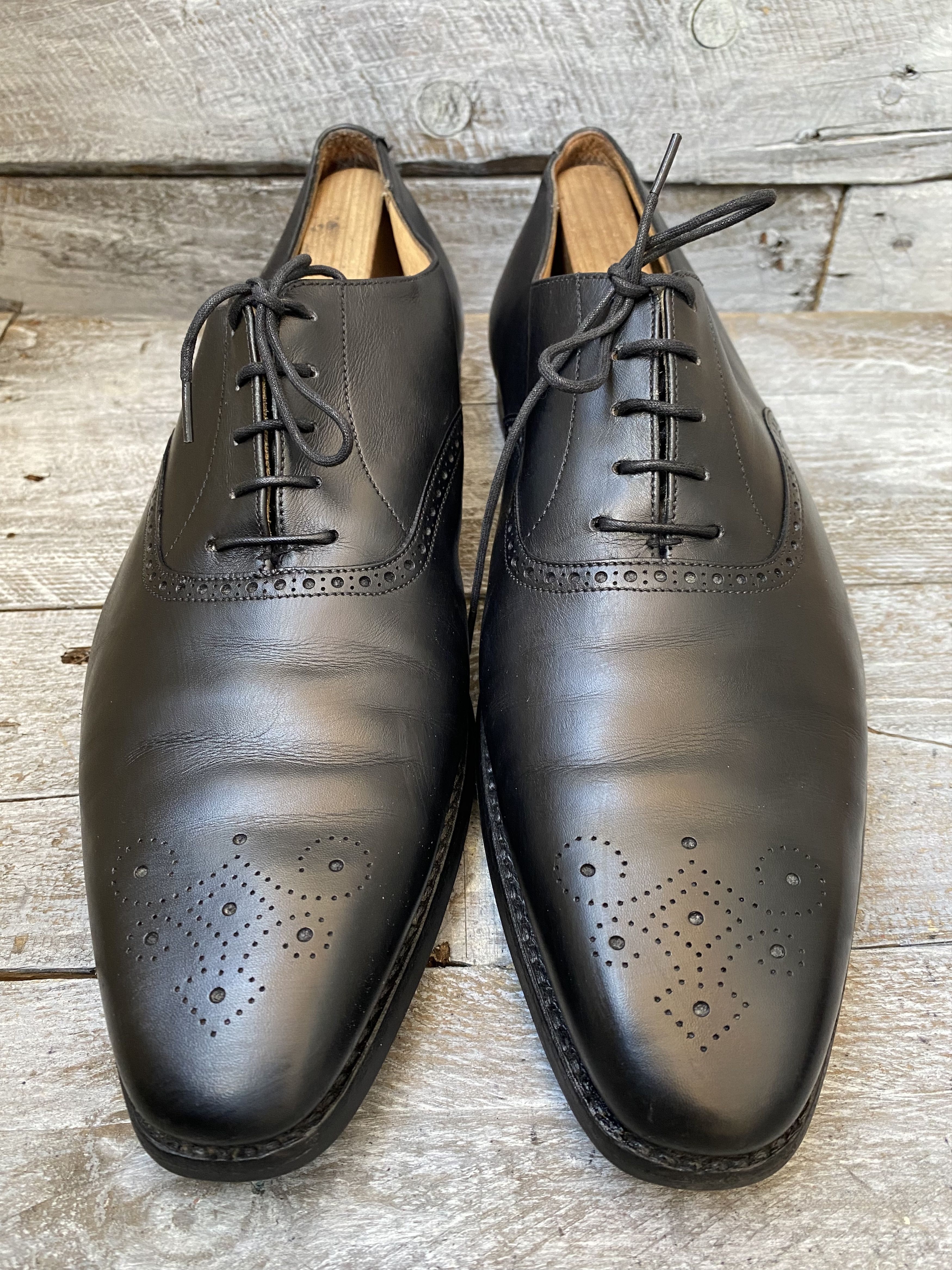 Crockett & Jones Crockett and jones oxford black leather shoes Uk 10.5E Size US 11.5 / EU 44-45 - 2 Thumbnail