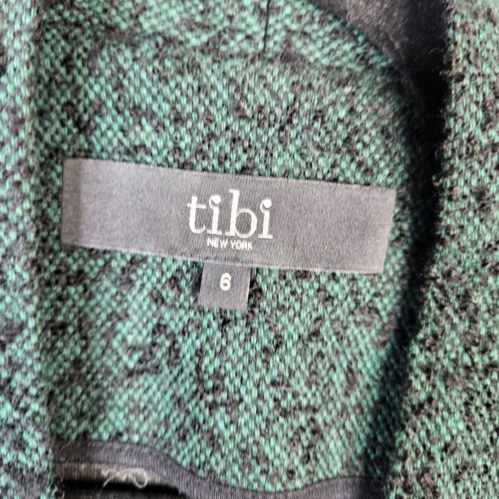 Tibi Tibi Blazer Shirt Women’s Green Black Open Front Size 6 Wool/Viscose/Polyester Regular Modern 6 Women’s Blazer Size M / US 6-8 / IT 42-44 - 5 Thumbnail