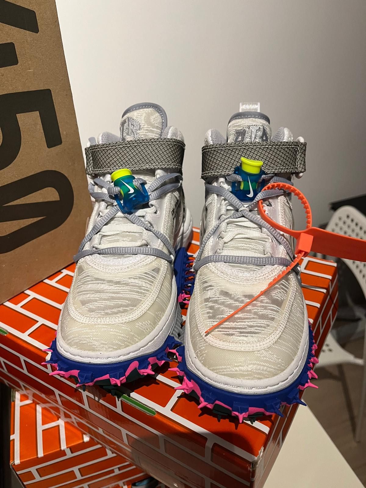 Nike × Off-White Nike Air Force 1 Mid Off-White 36 Size US 5 / IT 35 - 3 Thumbnail