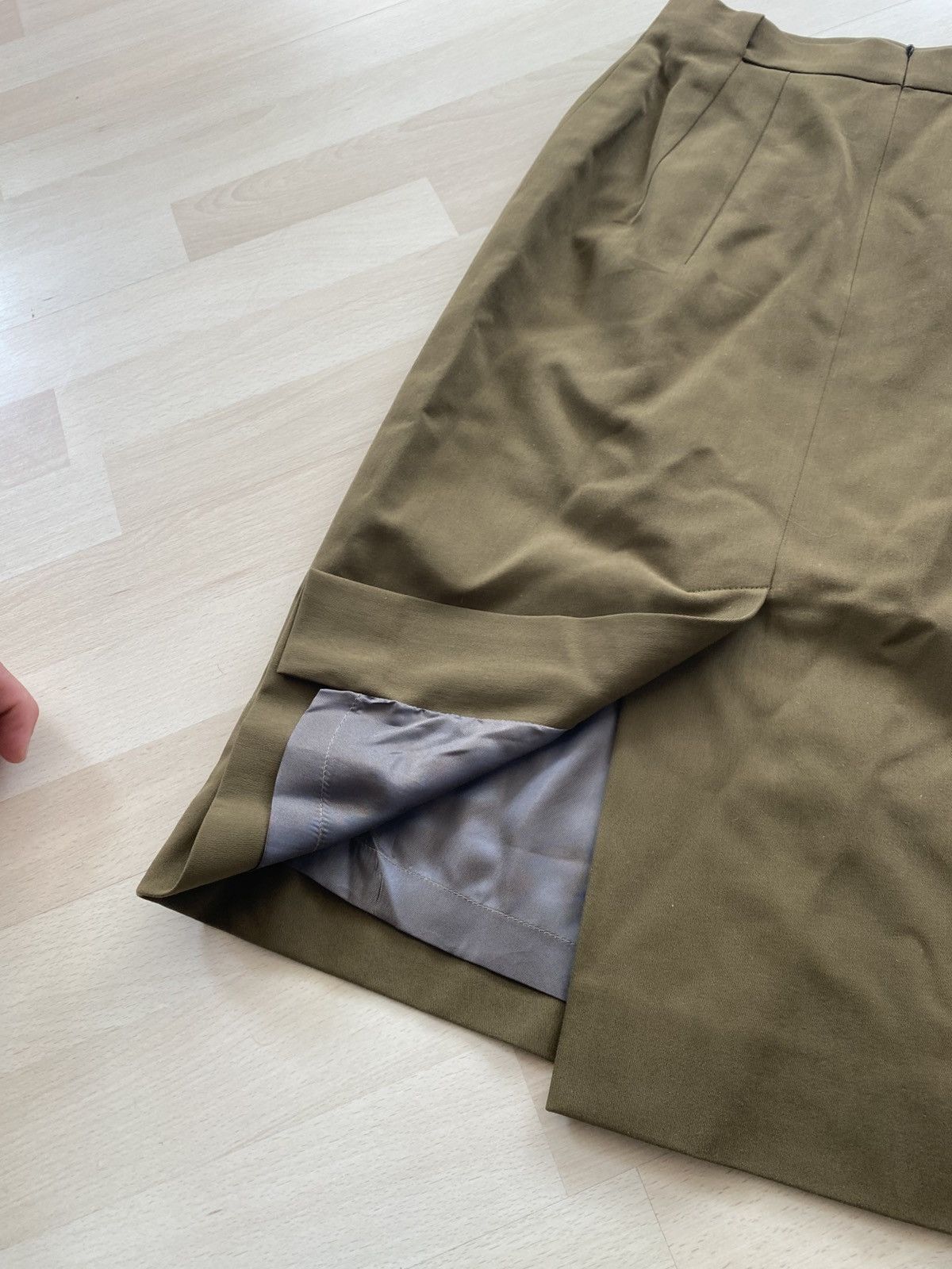Jil Sander Vintage 90s Jil Sander Midi Skirt Size 26" / US 2 / IT 38 - 4 Thumbnail