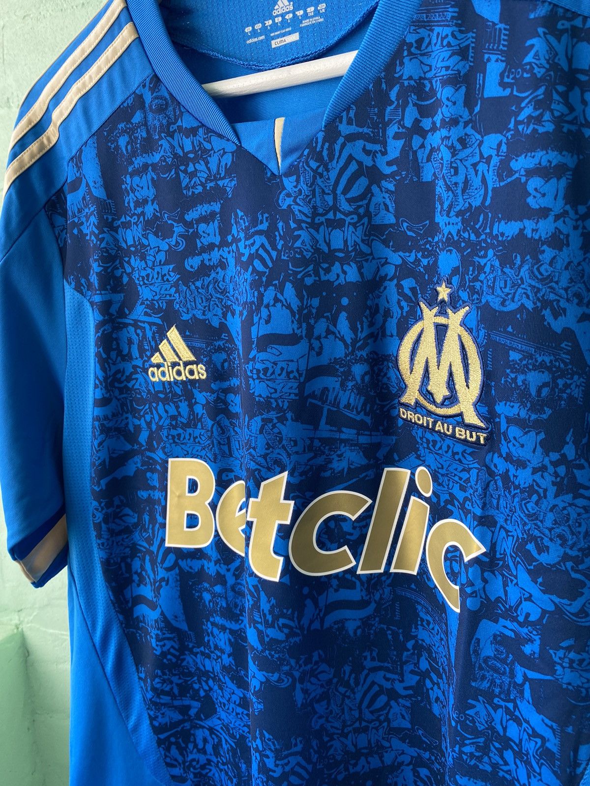 Adidas Olympique Marseille Adidas Soccer Jersey 2011/2012 Football Size US L / EU 52-54 / 3 - 4 Thumbnail