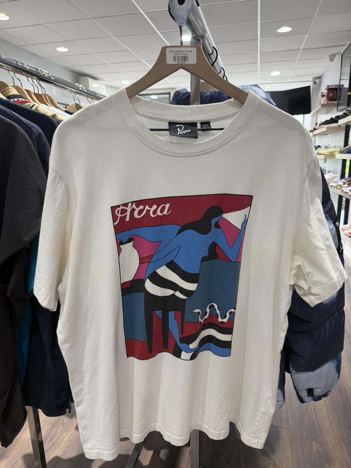 By Parra By Parra Bar Messy Tee White Size US XL / EU 56 / 4 - 1 Thumbnail