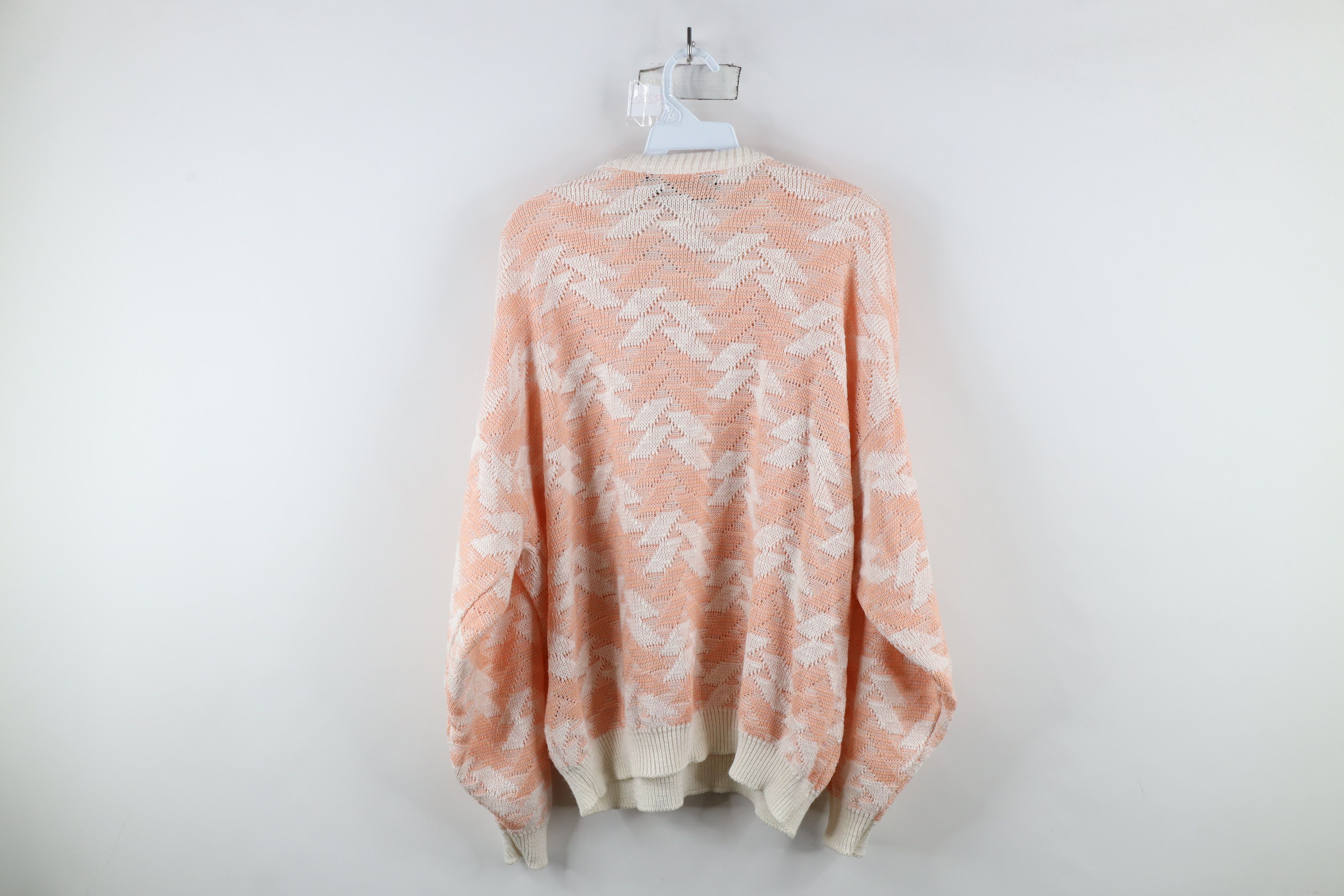 Vintage Vintage 90s Coogi Style Abstract Knit Sweater Acrylic USA Size US XL / EU 56 / 4 - 7 Thumbnail