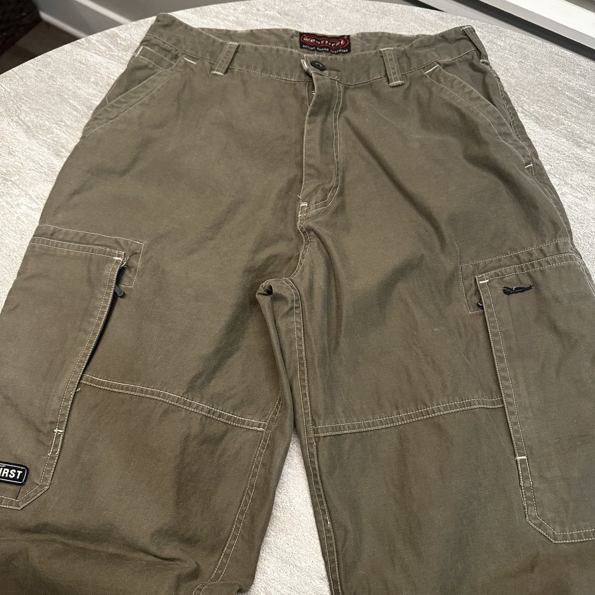 Vintage Vintage Y2K Wearfirst Cargo Pants Parachute Rave Skate Baggy Size US 31 - 2 Thumbnail