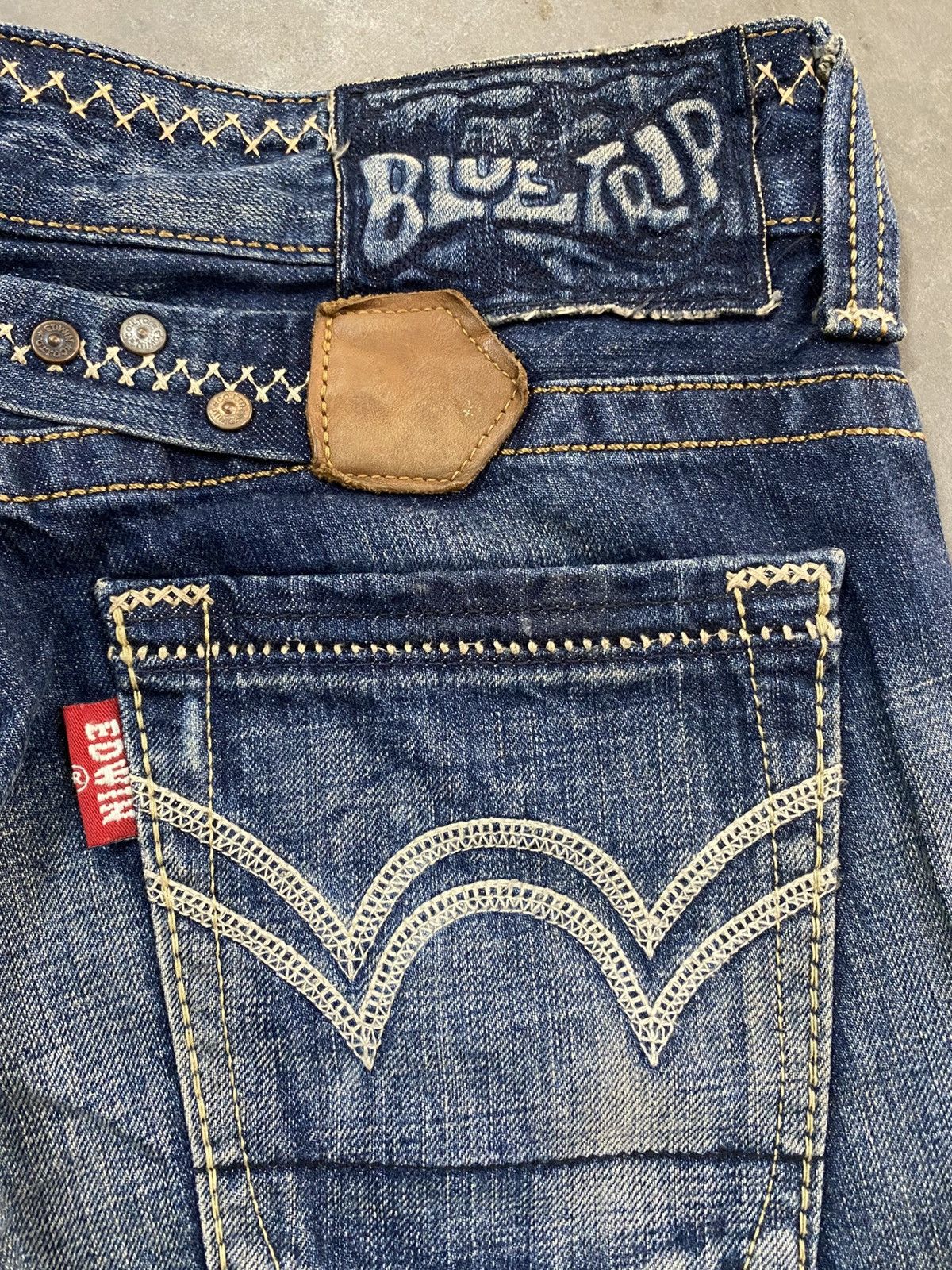 Tornado Mart Flare Jeans Japanese Edwin BTL515 Low Rise @302 Size US 28 / EU 44 - 7 Thumbnail