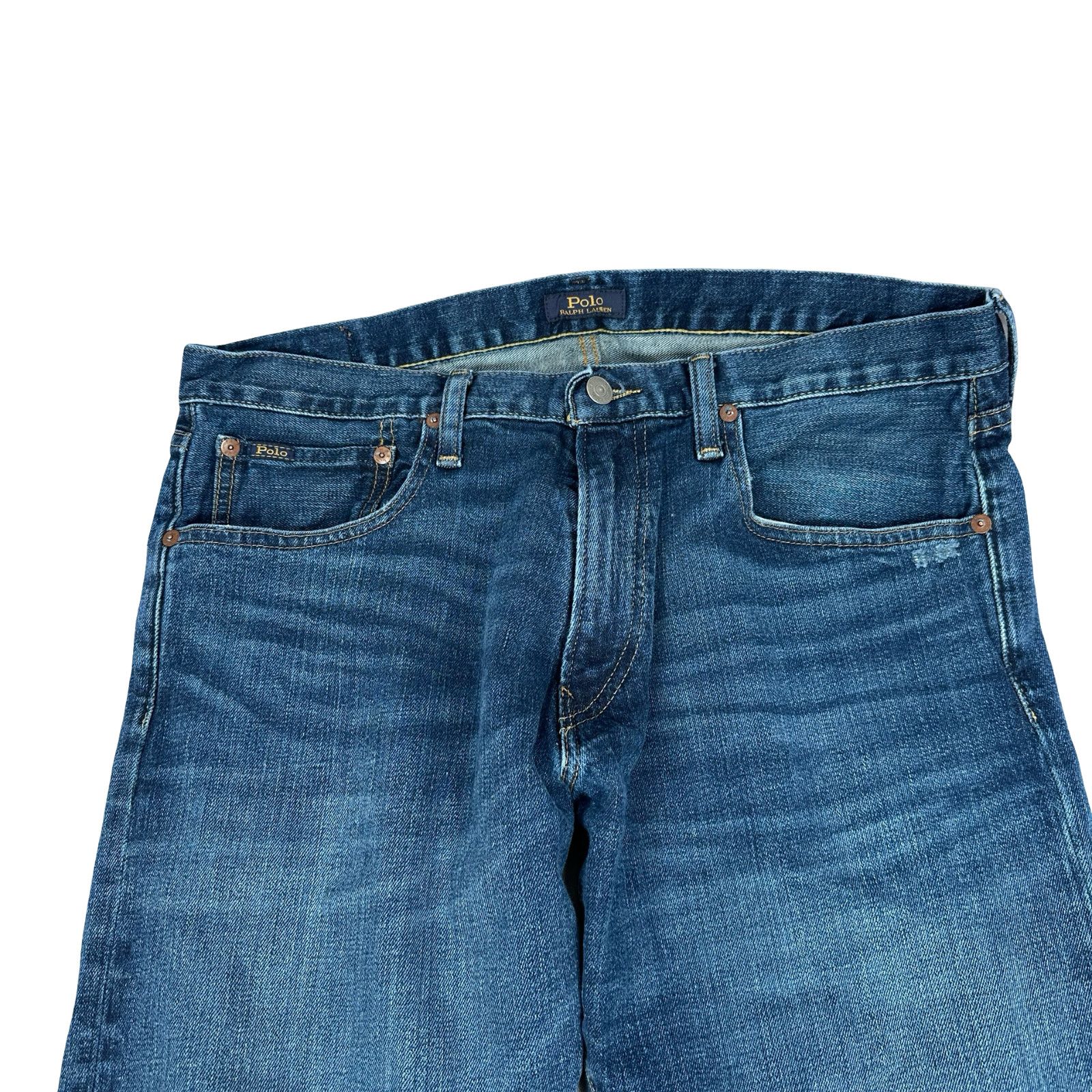 Polo Ralph Lauren Polo Ralph Lauren The Varick Straight Jeans Mens 34x30 Blue Size US 34 / EU 50 - 3 Thumbnail