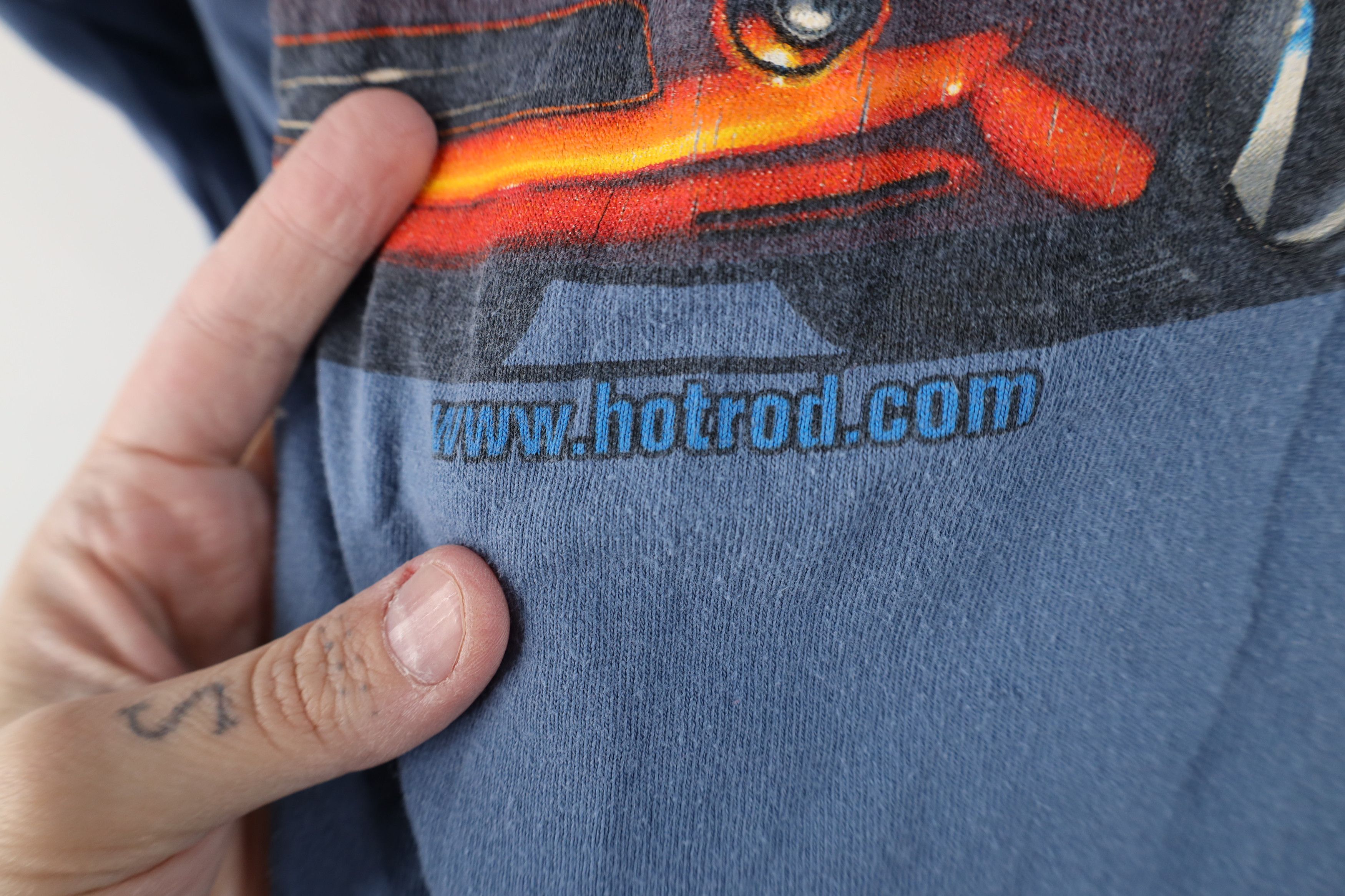 Vintage Vintage Y2K 2007 Hot Rod Magazine Racing Long Sleeve T-Shirt Size US XXL / EU 58 / 5 - 15 Thumbnail