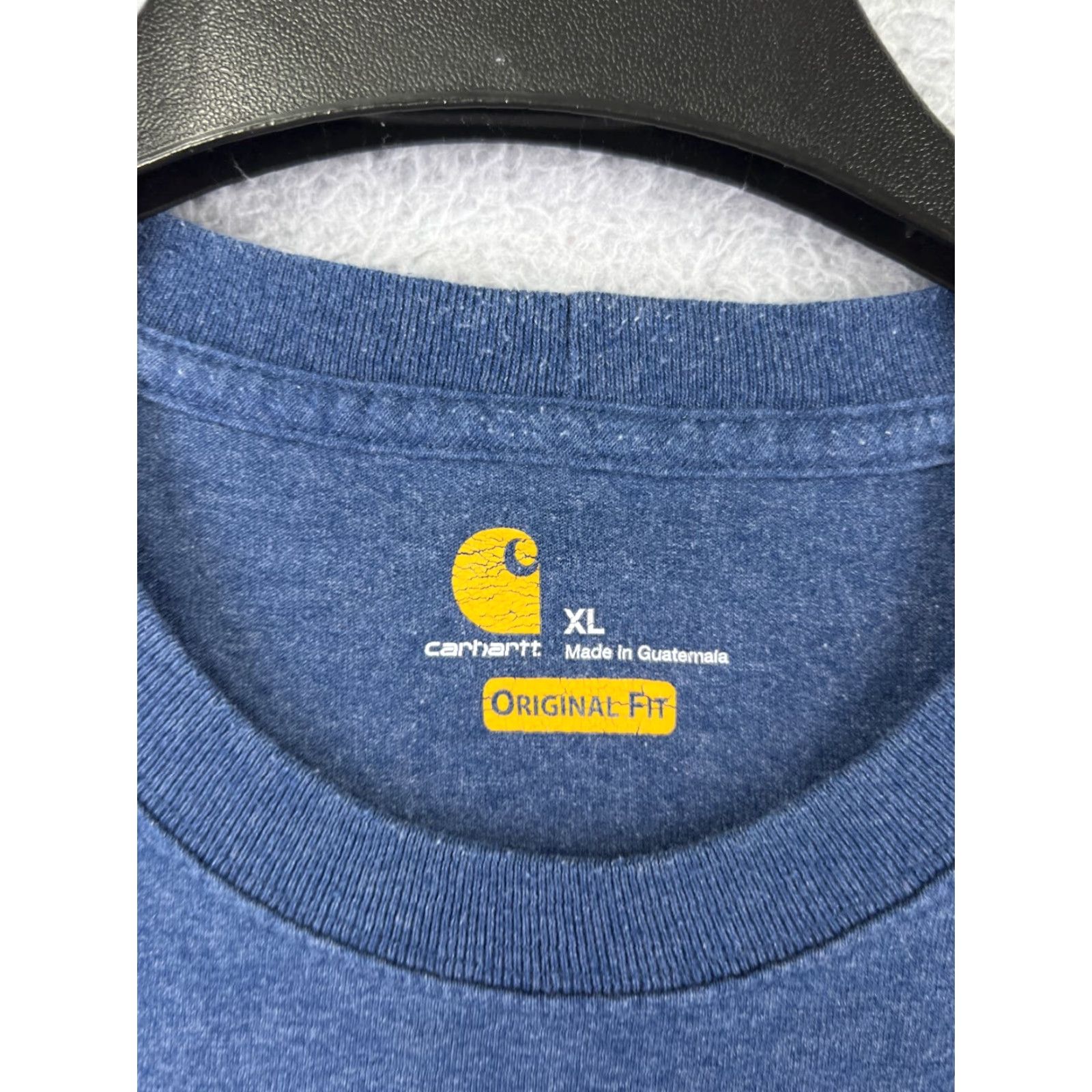 Carhartt Carhartt Shirt Men XL Blue Short Sleeve Crew Neck Cotton Jersey Pocket Size US XL / EU 56 / 4 - 4 Thumbnail