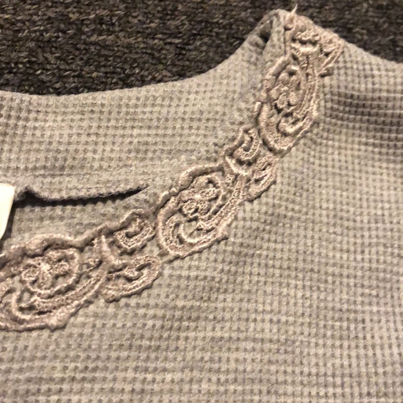 Victoria's Secret Victoria's Secret Gold Label Gray Waffle Knit Nightgown Size ONE SIZE - 3 Thumbnail