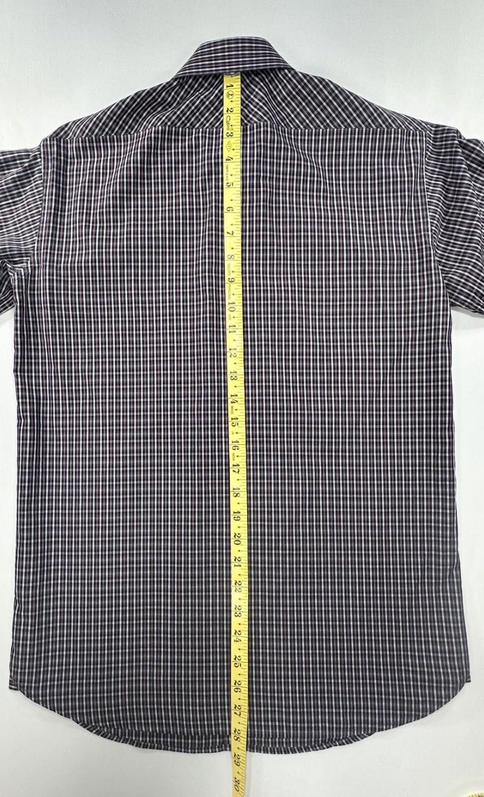 DKNY DKNY 100% Cotton Striped Multicolor Plaid Button-Up Men's M Size US M / EU 48-50 / 2 - 3 Thumbnail
