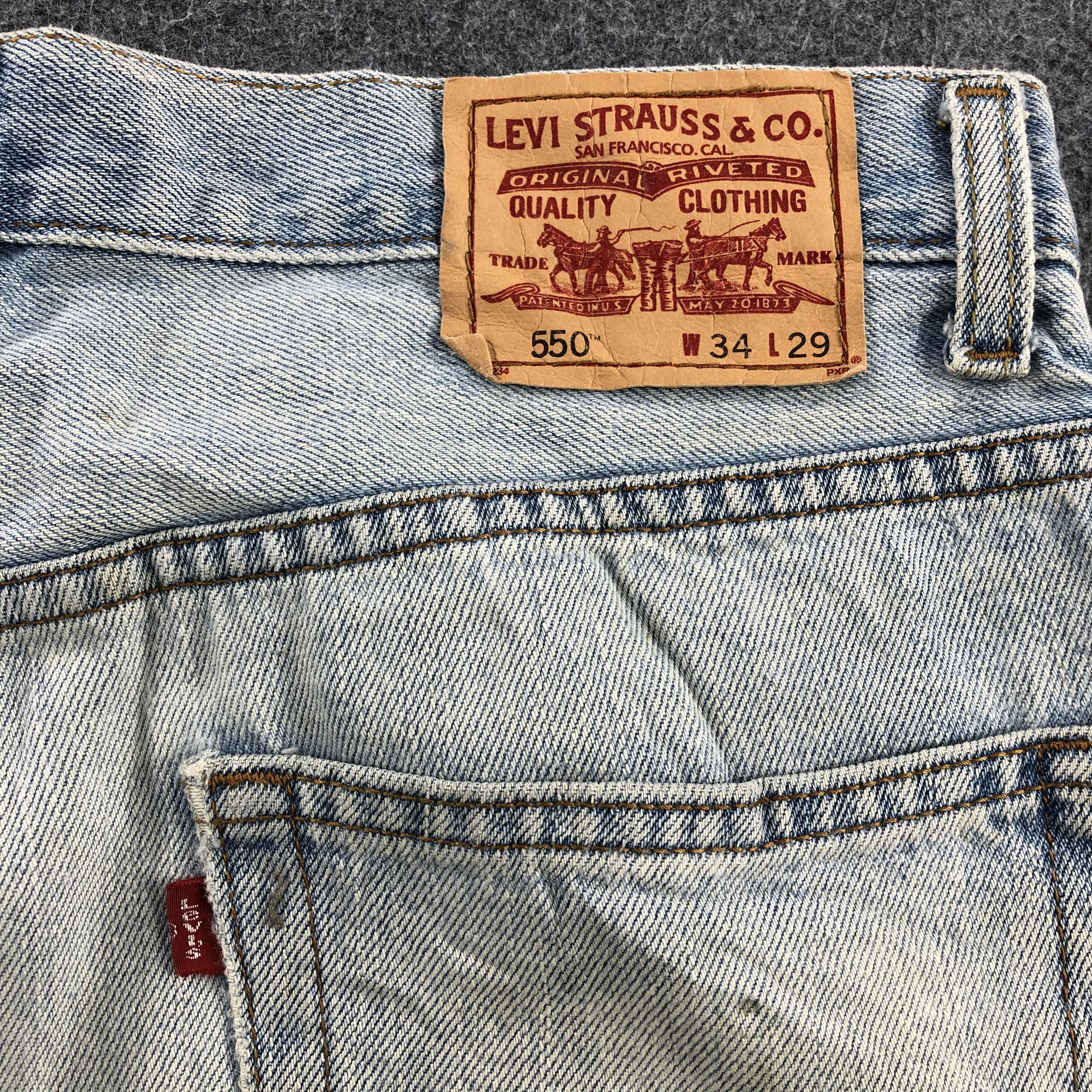 Levi's Vintage Levis 550 Jeans Relaxed Fit Denim-J1048 Size US 33 - 5 Thumbnail