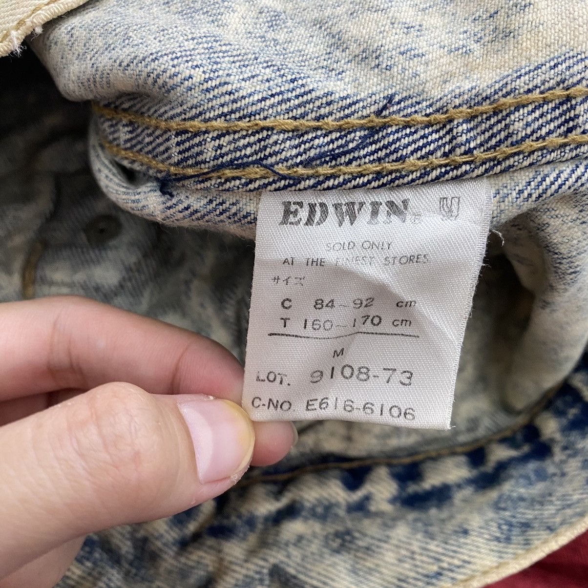 Edwin EDWIN GOLD-RUSH Motorcycle Bleach Style Denim Jeans Jacket Size US M / EU 48-50 / 2 - 8 Thumbnail