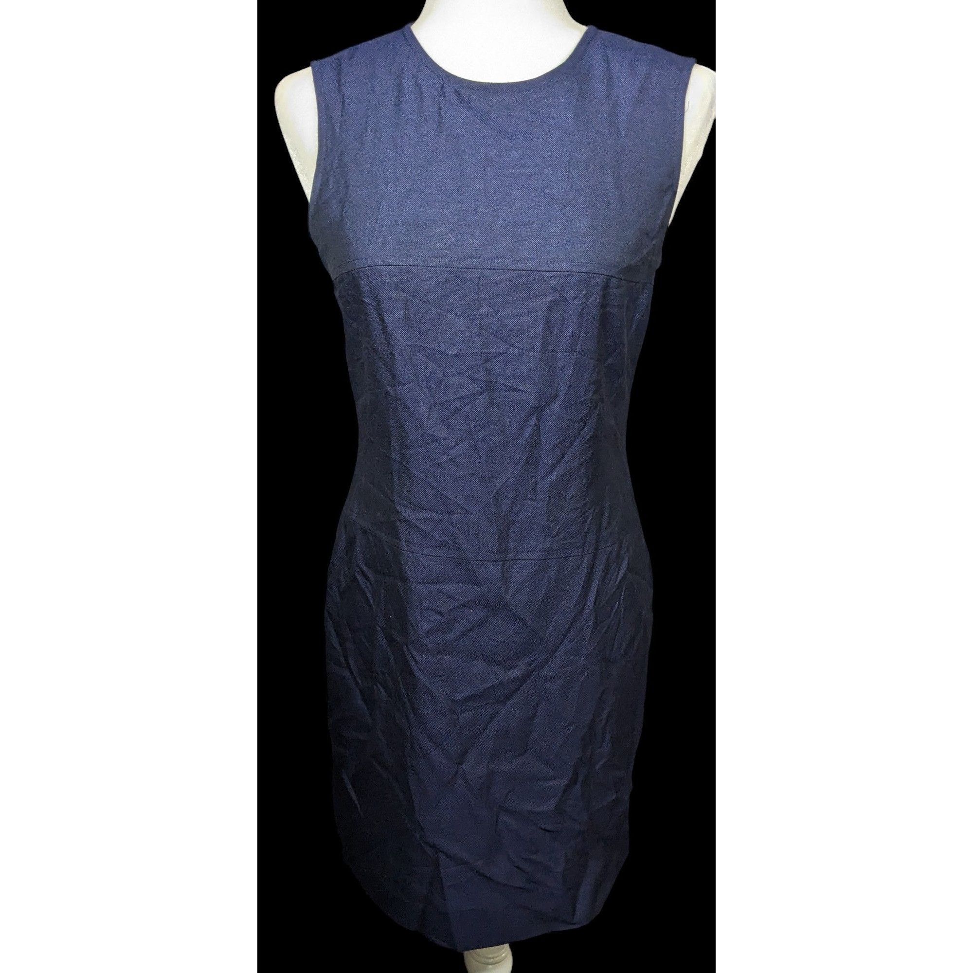 Kasper Vintage Kasper A.S.L. Petite Navy Dress Suit (Dress And Coat Size S / US 4 / IT 40 - 2 Thumbnail
