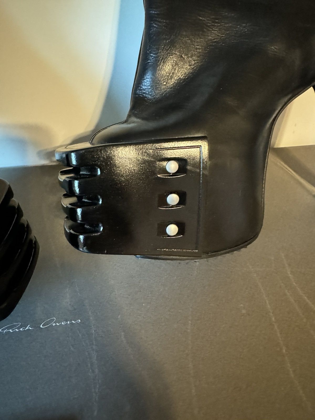 Rick Owens Rick Owens Thigh High Platform Boots OTK, Size 8/38 NWB Size US 8 / IT 38 - 10 Thumbnail