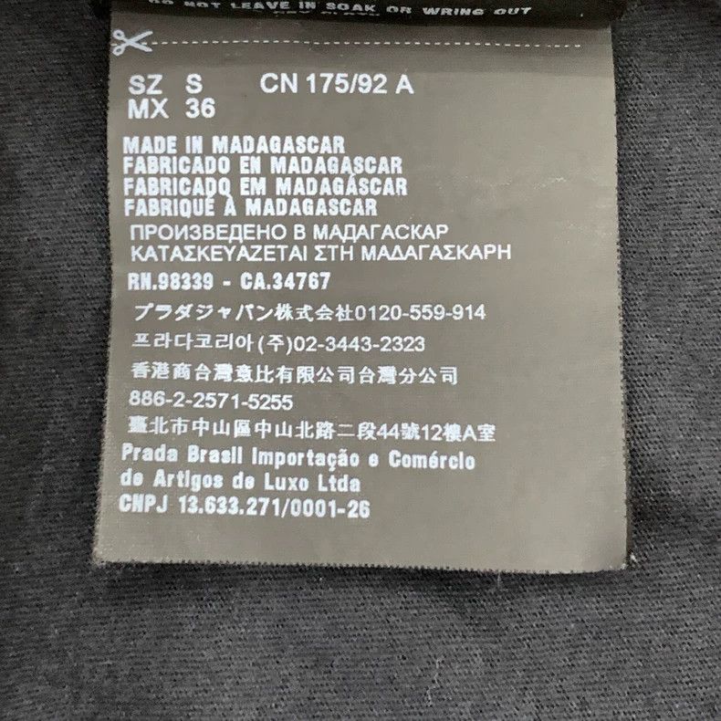 Prada Prada Logo triangle black and gray round-neck cotton short- Size US S / EU 44-46 / 1 - 7 Thumbnail