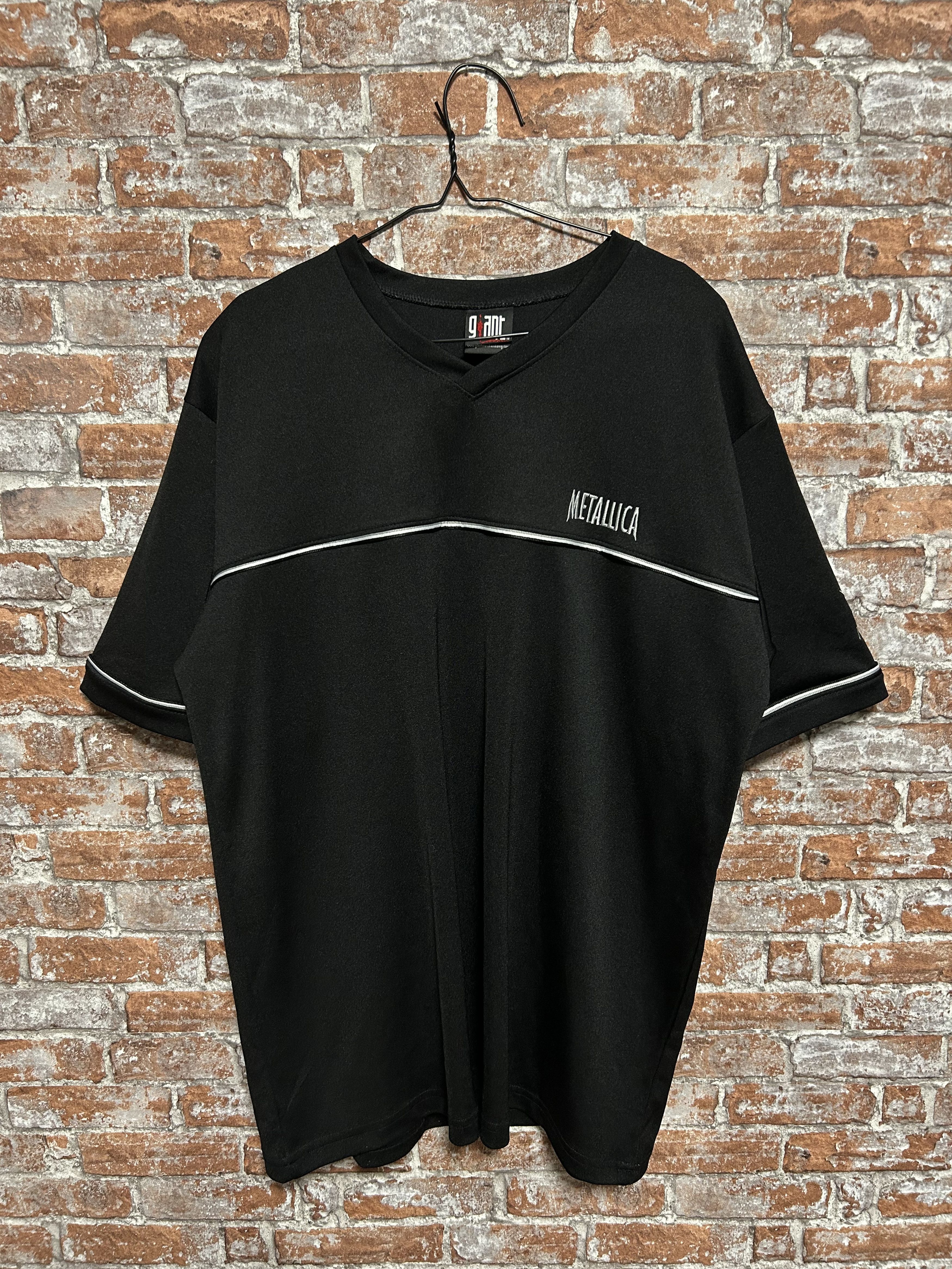 Band Tees × Vintage Vintage 90s Metallica Embroidered Logo Giant Jersey shirt Size US XL / EU 56 / 4 - 1 Thumbnail