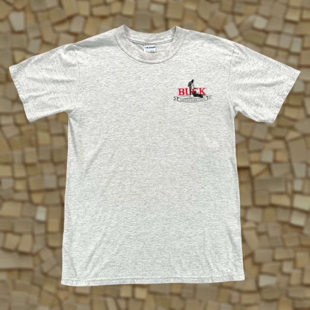 Gildan VINTAGE Buck Knives Shirt Adult SMALL Gray Collectors Club Funny Humor Y2K Size US S / EU 44-46 / 1 - 1 Thumbnail
