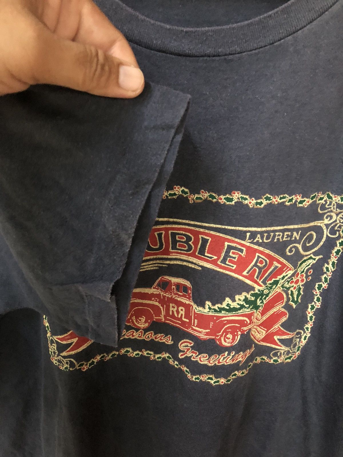 Ralph Lauren Vintage RL Double RL Design Shirt Faded Te Size US XXL / EU 58 / 5 - 5 Thumbnail