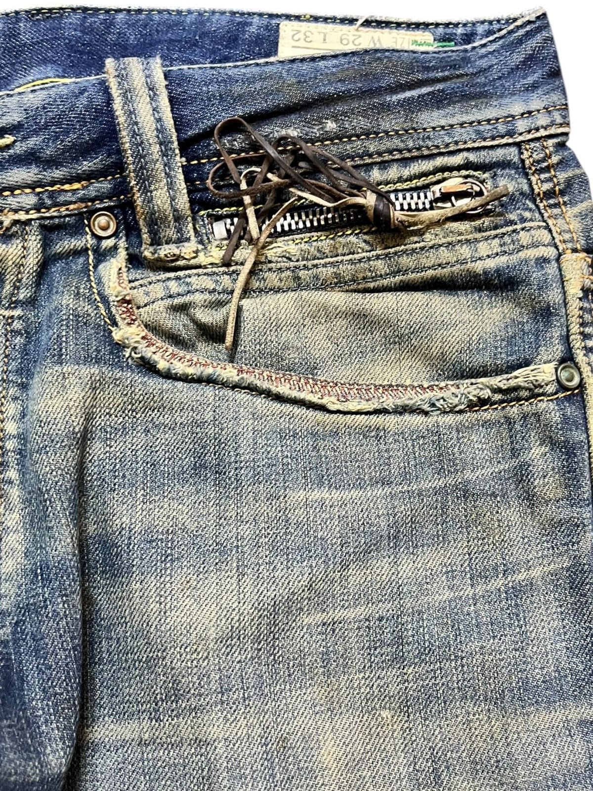 Diesel Vintage Diesel Paddom Mudwash Ripped Distressed Denim Size US 31 - 4 Thumbnail