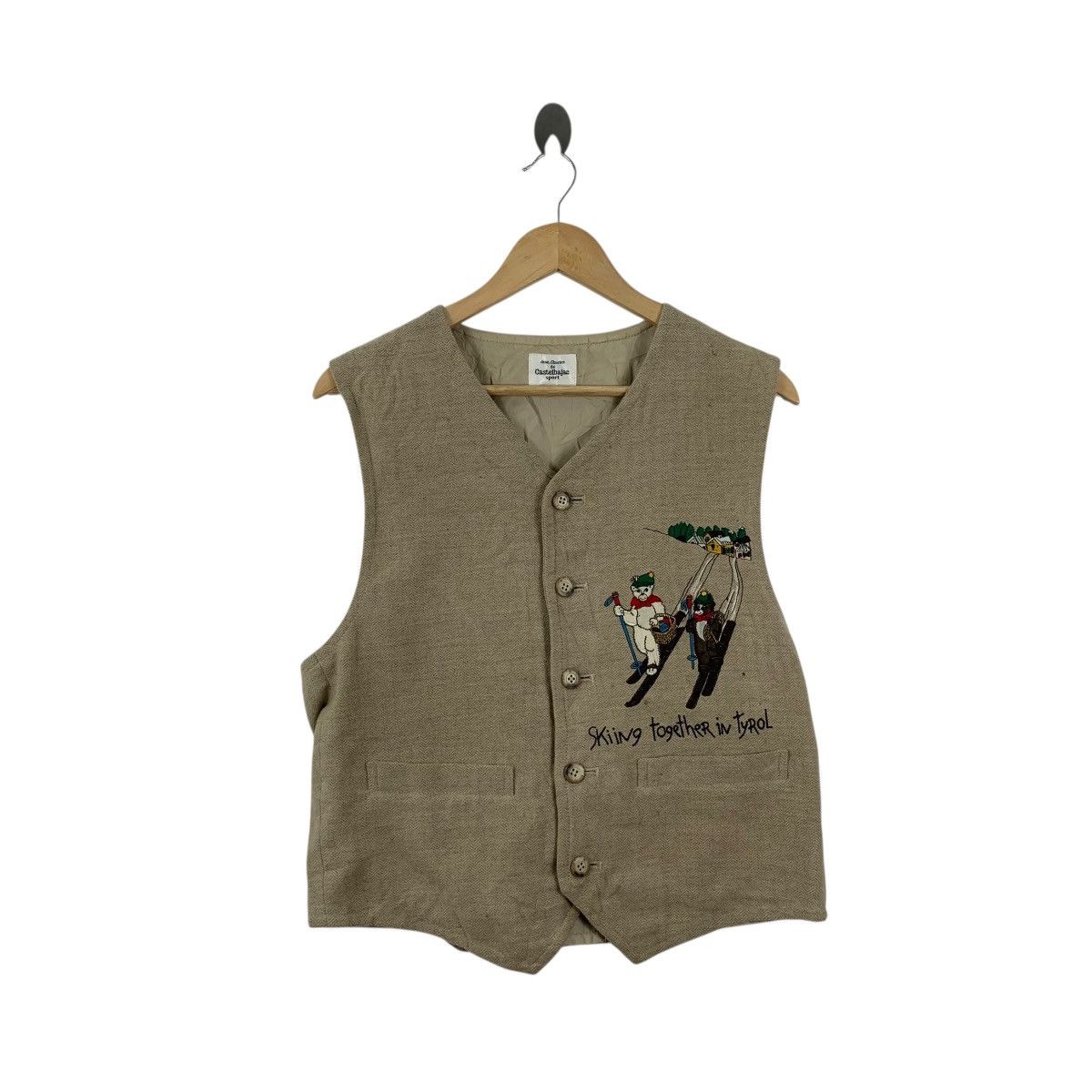 Jean Charles De Castelbajac Vintage 90s JEAN CHARLES CASTELBAJAC Skiing Tyrol Vest Size S / US 4 / IT 40 - 3 Thumbnail
