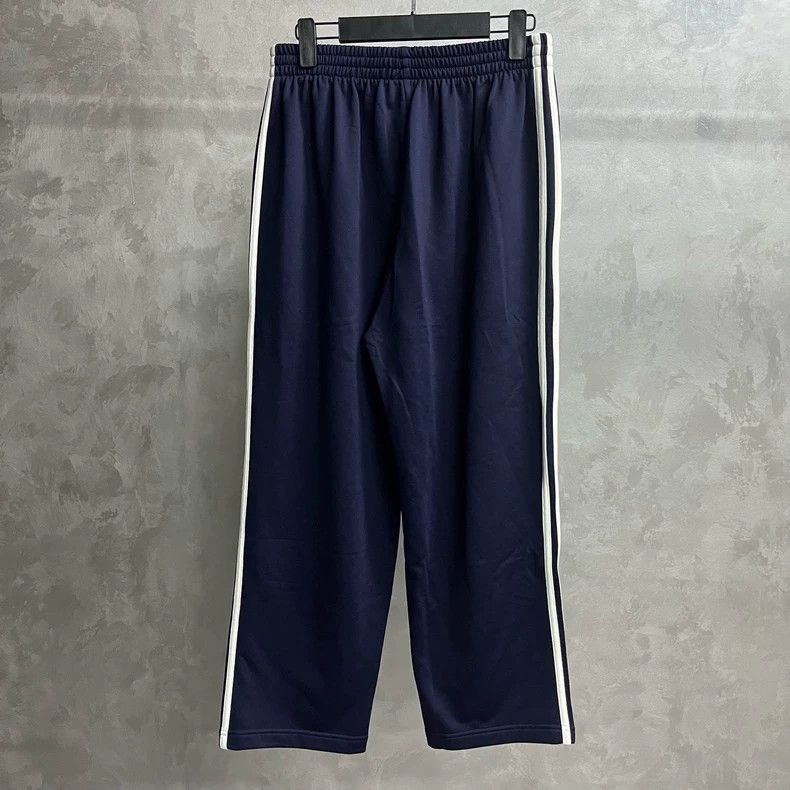 Balenciaga Balenciaga size S Navy side-striped elastic-waist straight Size US 27 - 2 Thumbnail