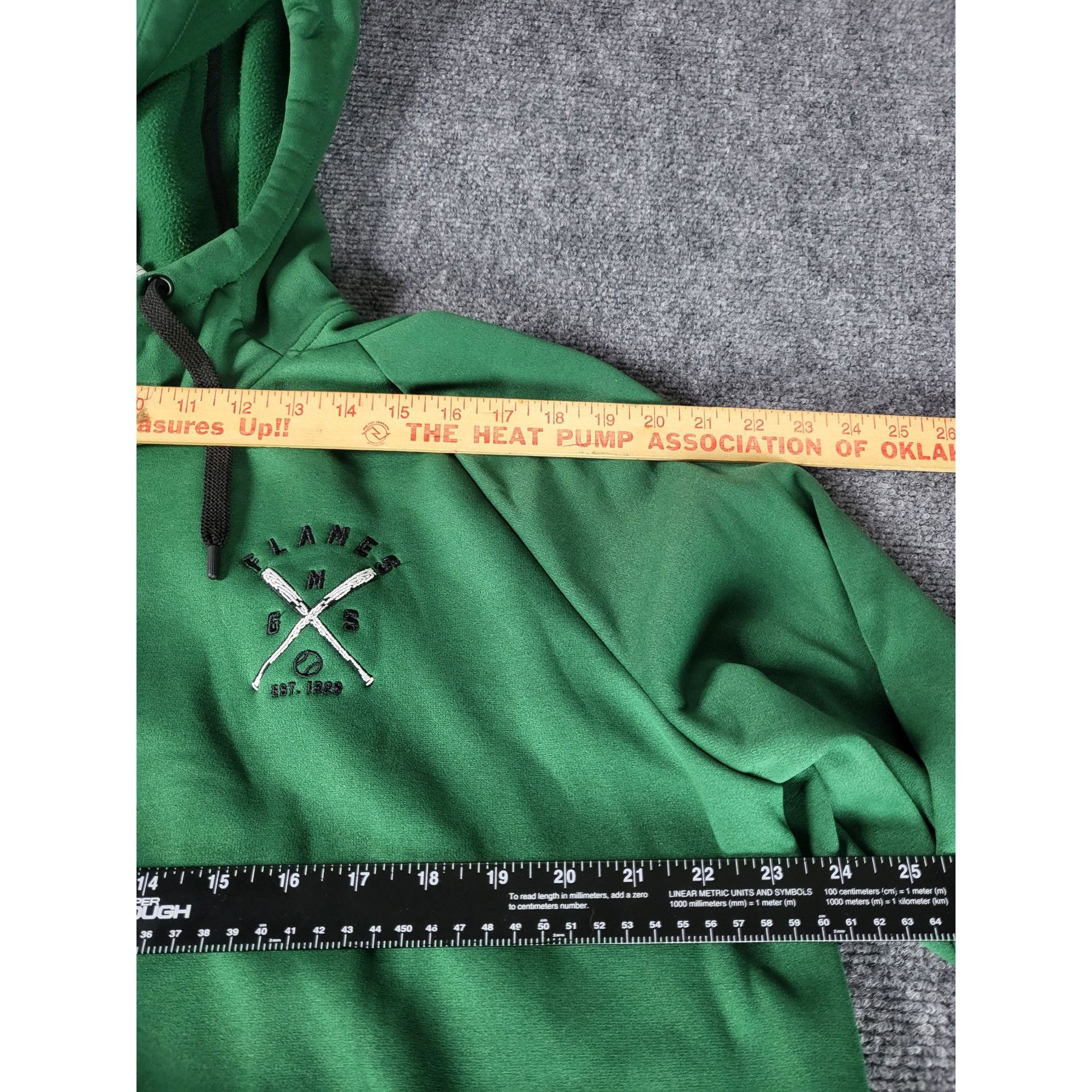 Nike Nike Flames GMS Baseball Hoodie Men Sz XL Green Embroidered Size US XL / EU 56 / 4 - 4 Thumbnail