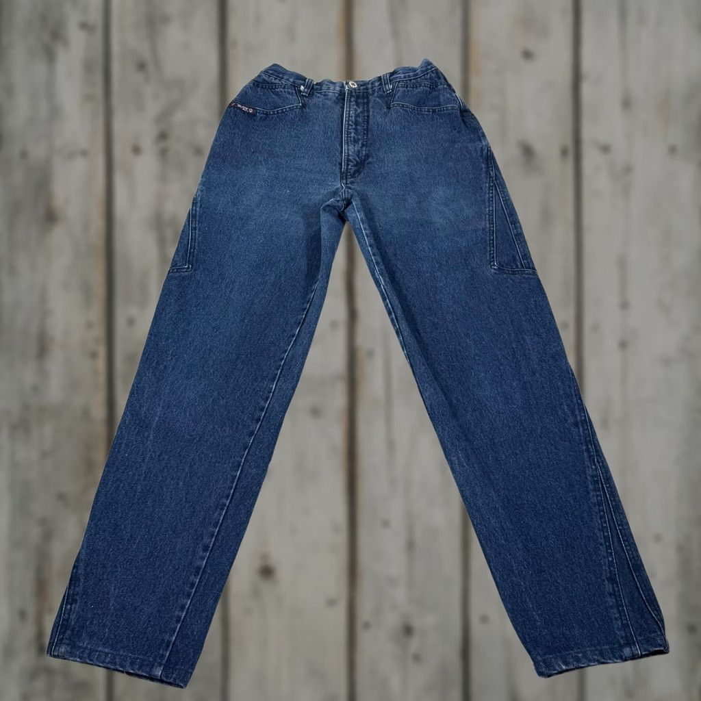 Denime VINTAGE Blaze Jeans Womens Jeans 90s Blue High Rise Slim Fit Denim Pants Western 90s Girls Womens Size 34" / US 12 / IT 48 - 1 Thumbnail