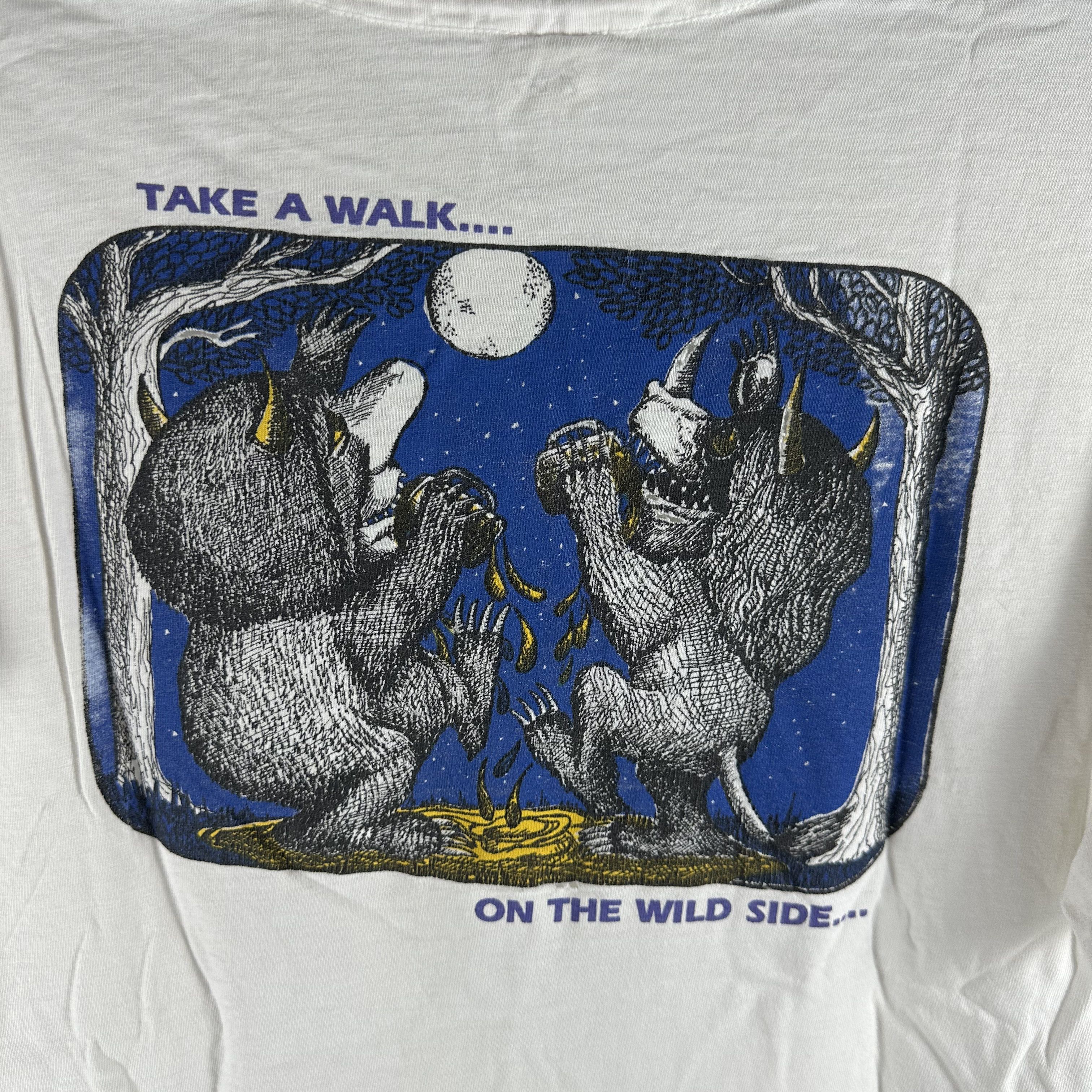 Vintage 92-93 Take A Walk On The Wild Side Where The Wild Side Tee Size US XL / EU 56 / 4 - 4 Thumbnail