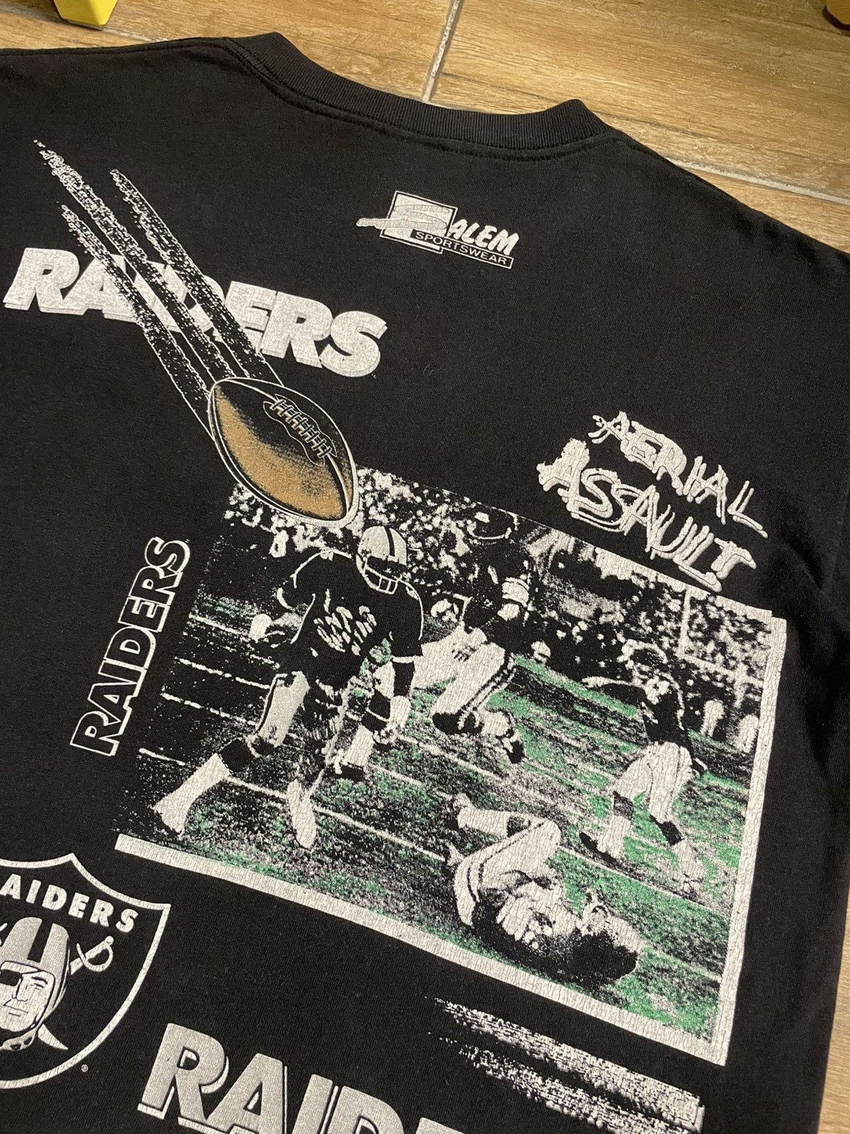 NFL × Vintage 90’s Raiders NFL Salem Overprint Tee Size US L / EU 52-54 / 3 - 17 Thumbnail