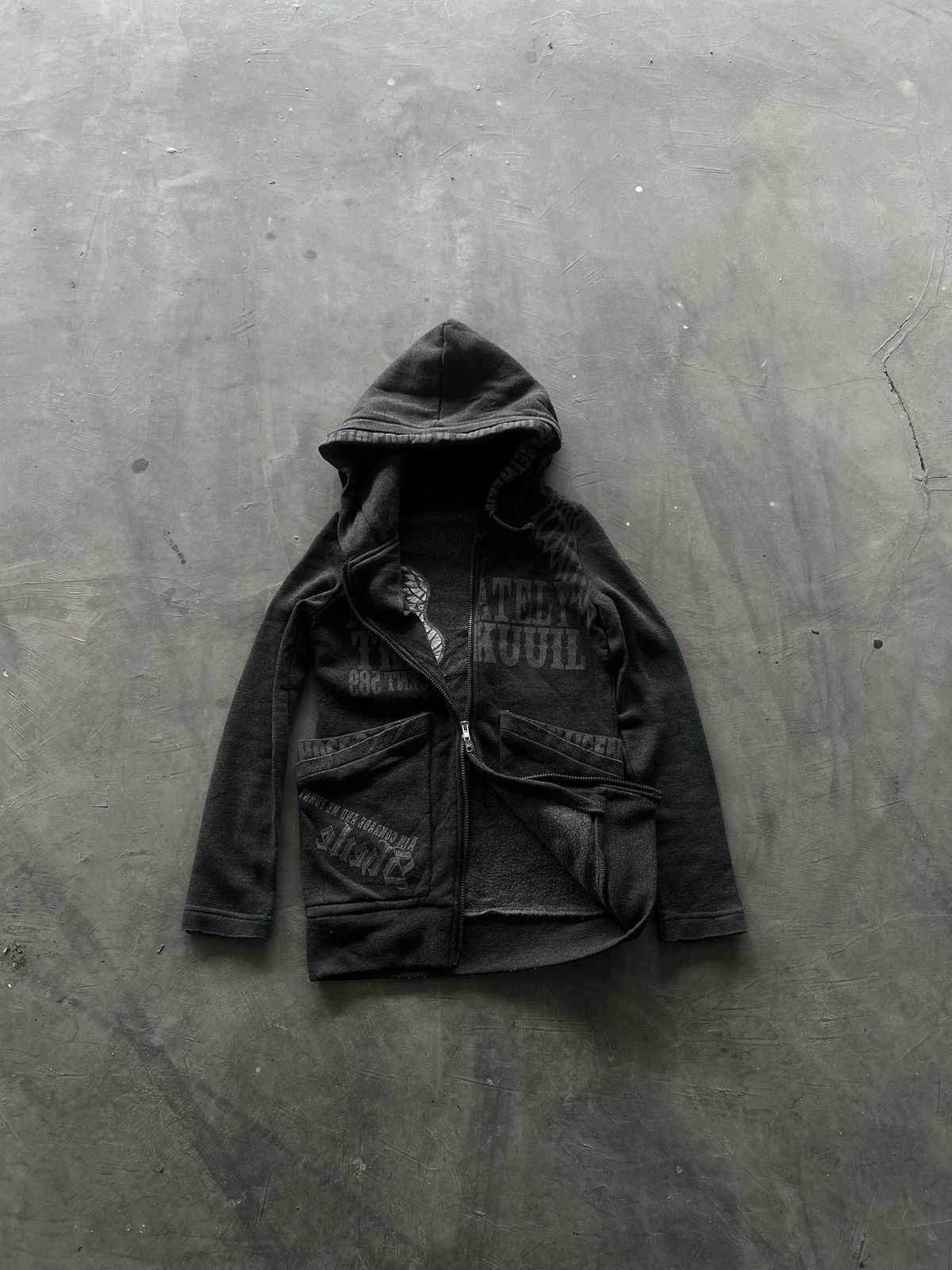 Japanese Brand Y2K Angel Cross Zipper Hoodie Size S / US 4 / IT 40 - 5 Thumbnail