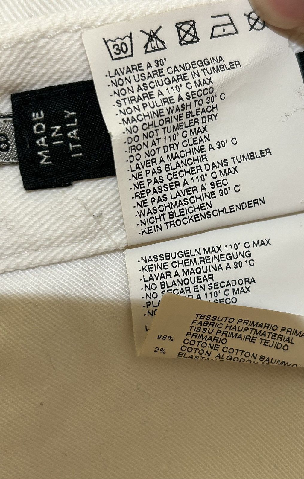 Dsquared2 DSquared2 White Flag Pin Denim Size US 32 / EU 48 - 6 Thumbnail