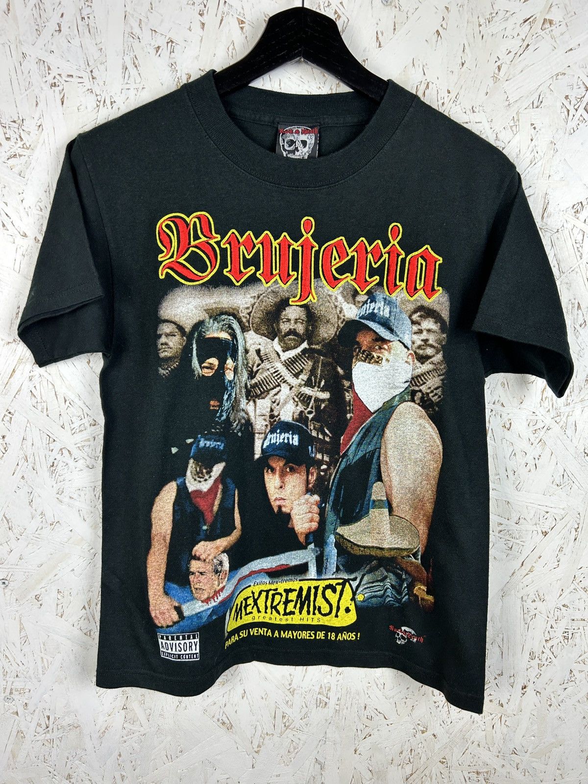 Band Tees 90s Vintage Brujeria Mextremist Mexican Bootleg T-Shirt S Size US S / EU 44-46 / 1 - 1 Thumbnail
