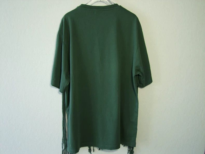 Loewe LOEWE T-shirt with broken tassels, green Size XL / US 12-14 / IT 48-50 - 3 Thumbnail