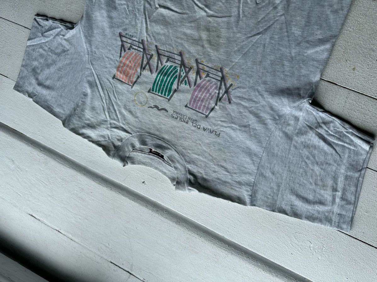 Fruit Of The Loom × Vintage 🚨VNTG Gran Canaria Shirt SINGLE STITCH Faded MADE IN USA T Size US M / EU 48-50 / 2 - 3 Thumbnail