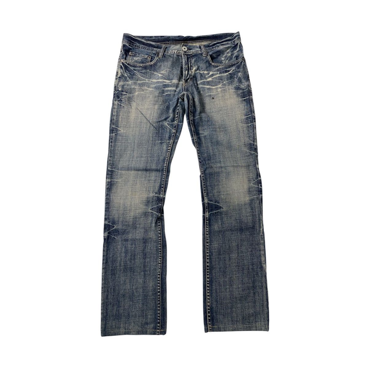 Japanese Brand 2000 Rupert Edge Washed Japanese Punk Style Jeans Denims Size US 35 - 1 Thumbnail