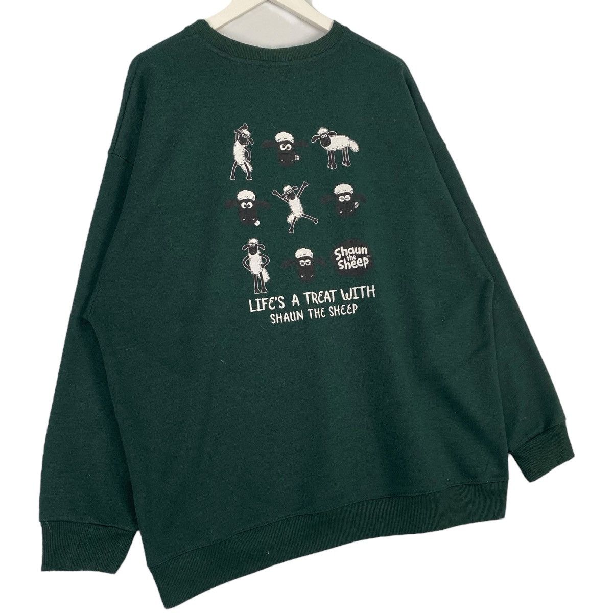 Vintage Vintage Shaun The Sheep Sweatshirt GreenPullover Jumper XL Size XL / US 12-14 / IT 48-50 - 7 Thumbnail