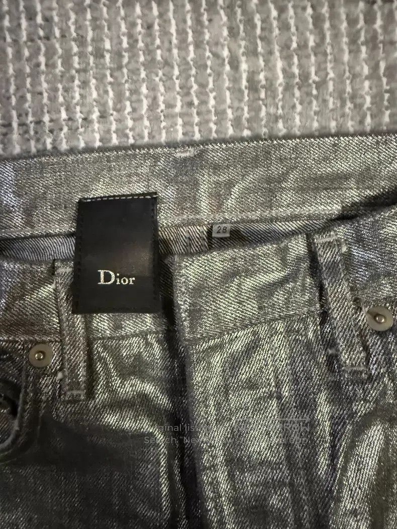 Dior Dior Silver Brushed Claw Denim Pants i Size US 28 / EU 44 - 3 Thumbnail