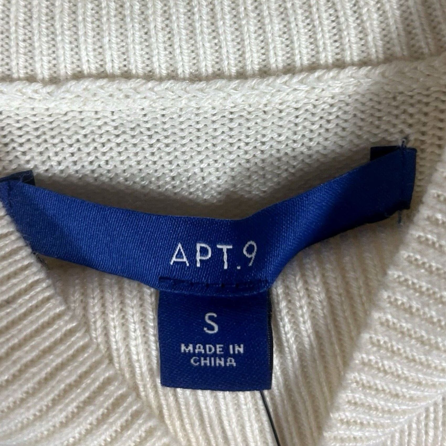 Apt. 9 APT 9 Womens Sweater Long Sleeve Color Block Geometric Design NWT Size S Size S / US 4 / IT 40 - 4 Thumbnail