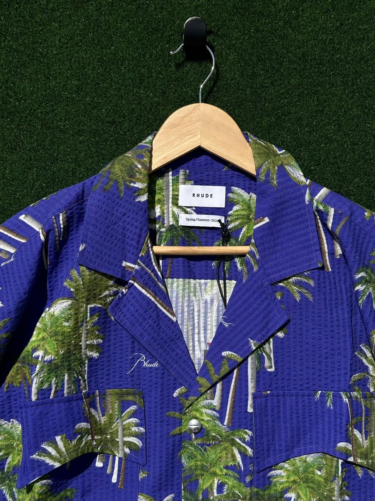 Rhude Rhude Sear Sucker Hawaiian Button Up Size US L / EU 52-54 / 3 - 2 Thumbnail