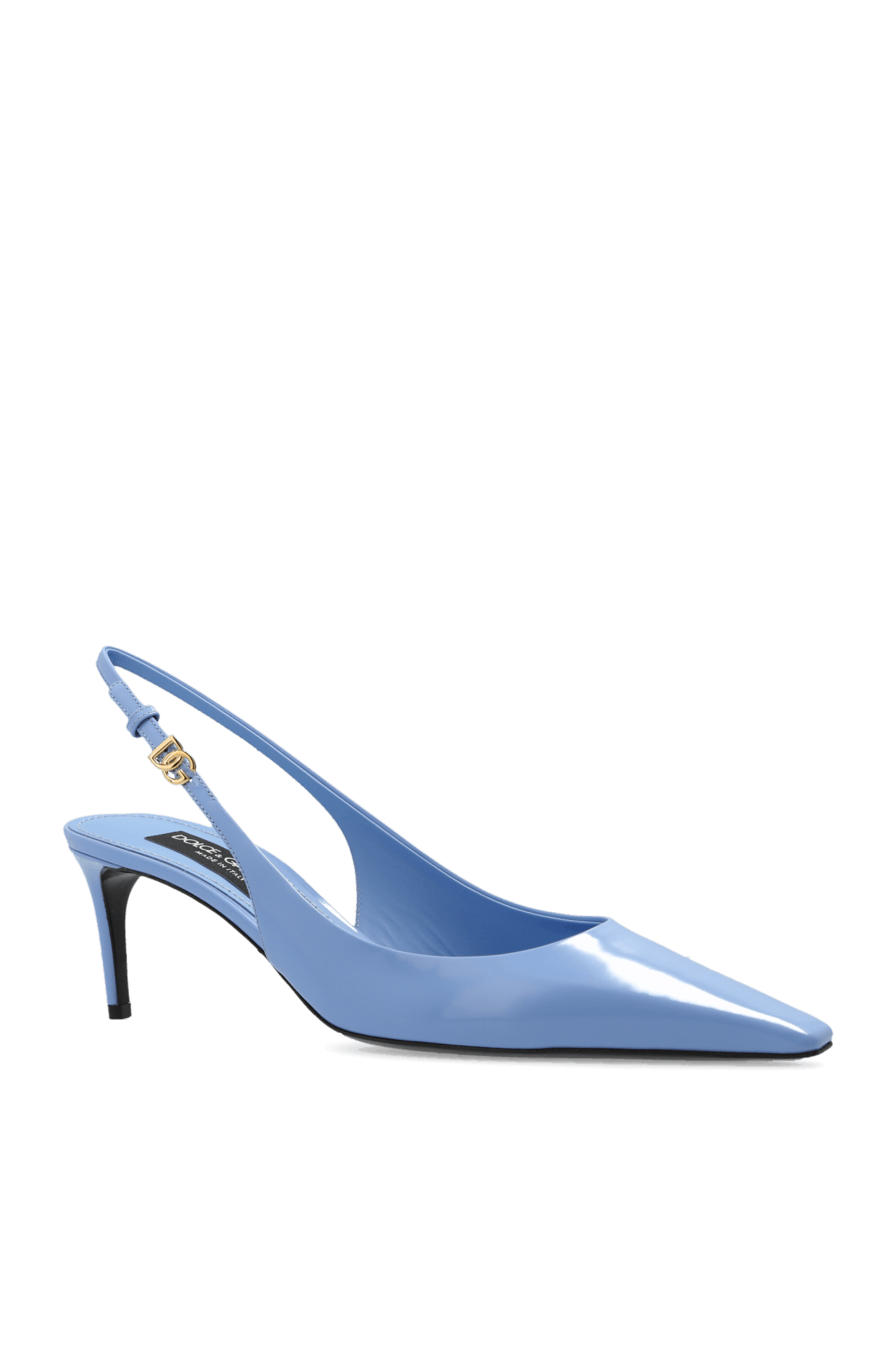 Dolce & Gabbana o1s22i1n0225 Glossy Leather Pumps in Light Blue Size US 10 / IT 40 - 4 Thumbnail