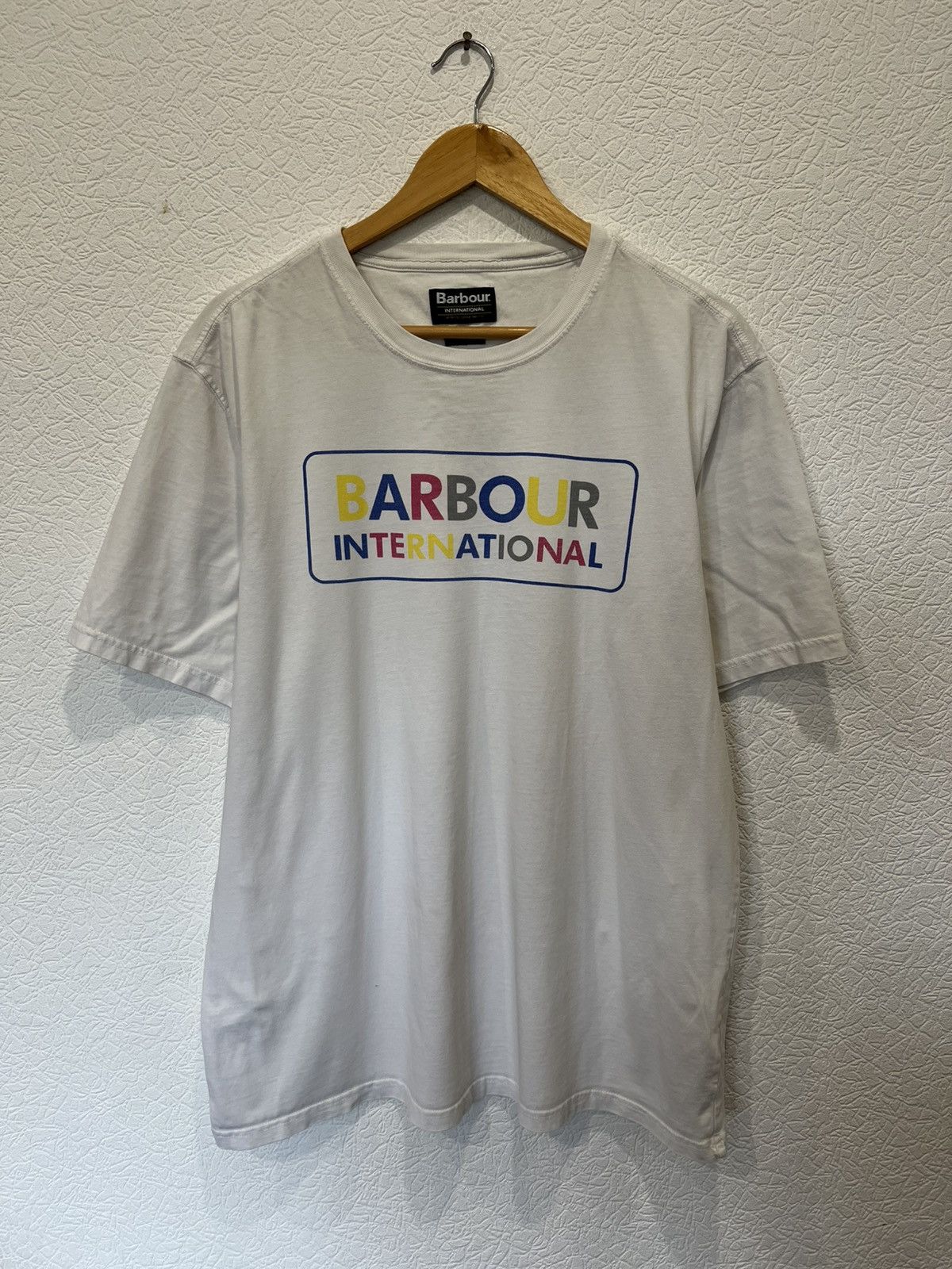Barbour Barbour International White Basic T Shirt Tee Mens Size US XL / EU 56 / 4 - 1 Thumbnail