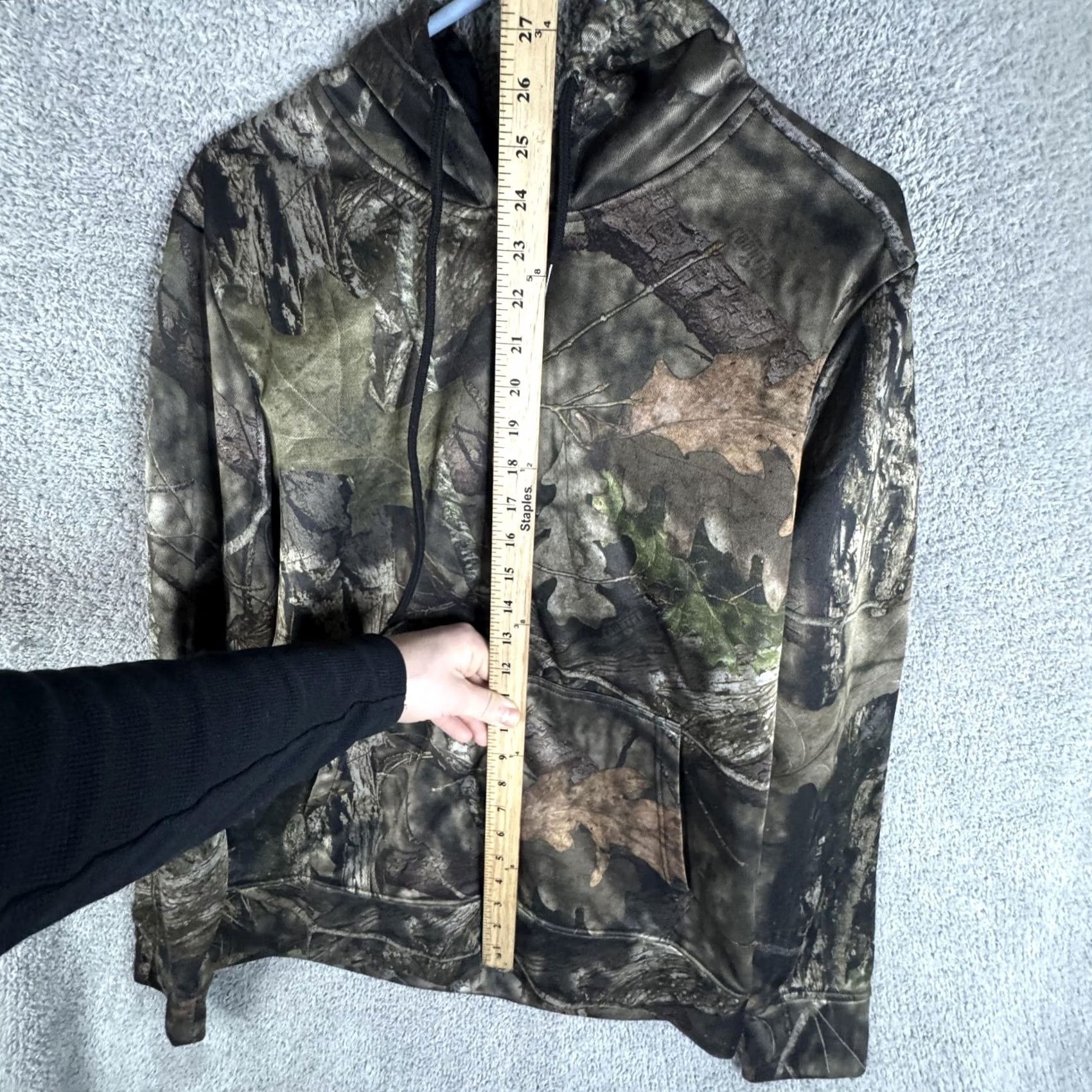 Vintage Mossy Oak Hoodie Mens Medium Brown Camo Full Zip Performance Fleece Hunting Size US M / EU 48-50 / 2 - 7 Thumbnail