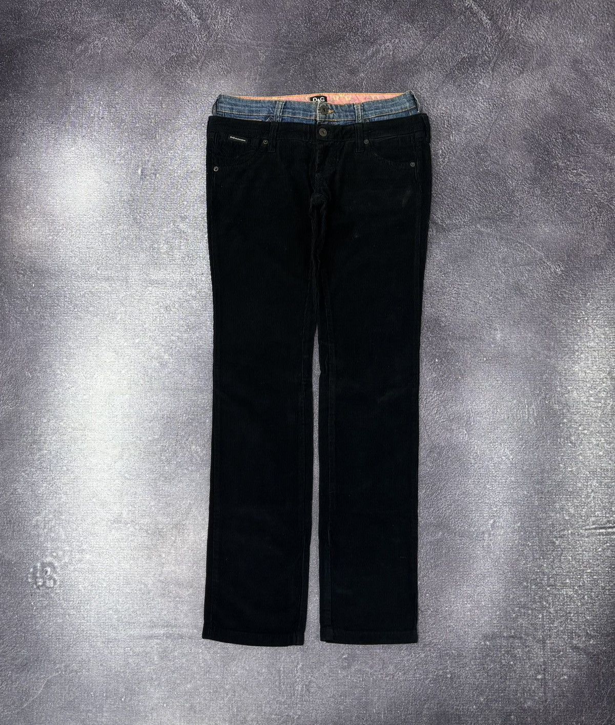 Dolce & Gabbana Vintage Dolce & Gabbana Lovely Women’s Black Corduroy Jeans Size 27" / US 4 / IT 40 - 1 Thumbnail