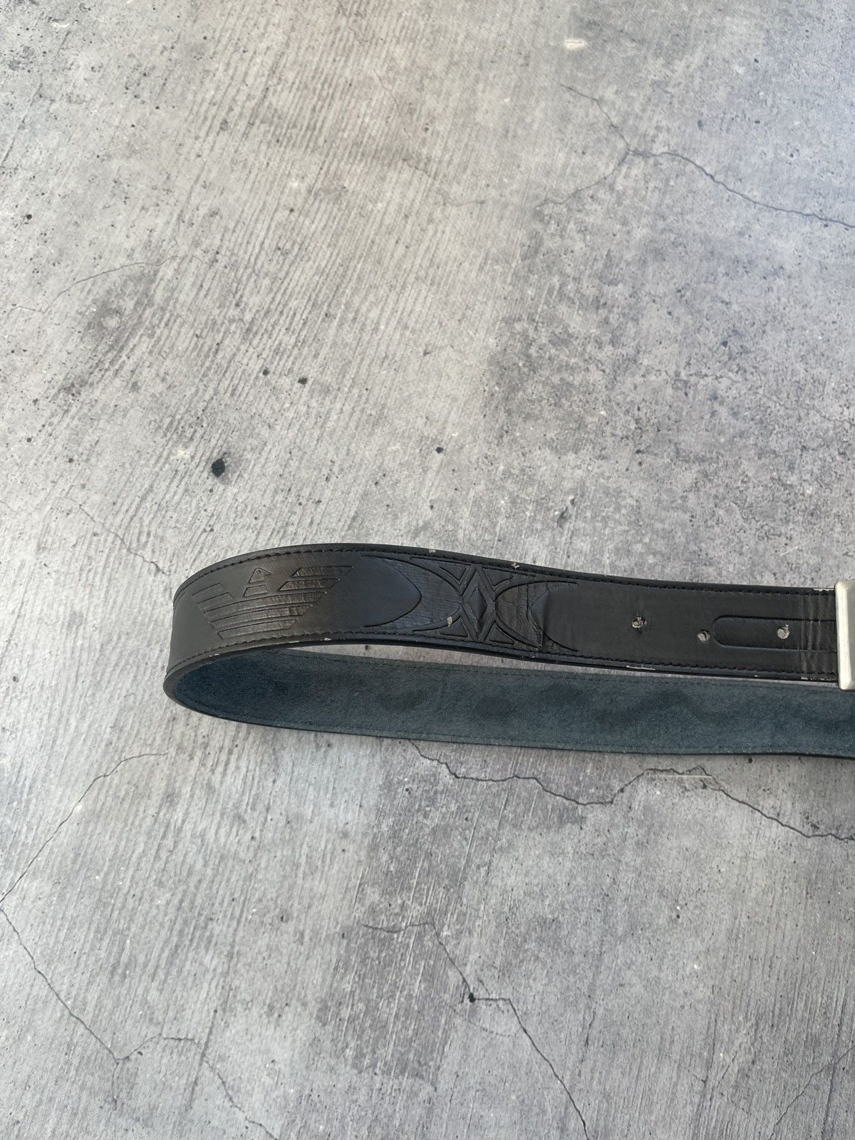 Armani Vintage Armani Leather Belts Streetwear Casual Logo Rare VTg Size ONE SIZE - 7 Thumbnail